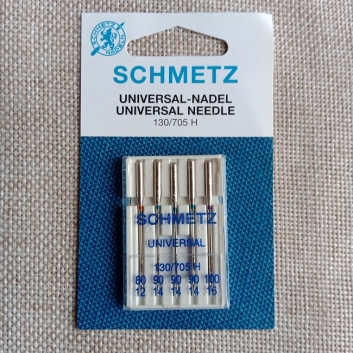 Игла SCHMETZ Universal, ассорти (5 шт., Германия), для бытовых швейных машин.