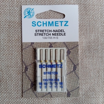 Игла SCHMETZ Stretch, ассорти для эластич.тканей (5 шт., Германия), для бытовых швейных машин.