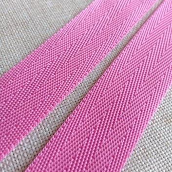 Лента ременная Ёлочка, полипропилен, 30 мм., розовая.