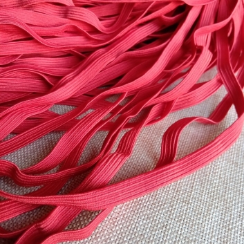 Резинка білизняна плетена, 8 мм., червона.