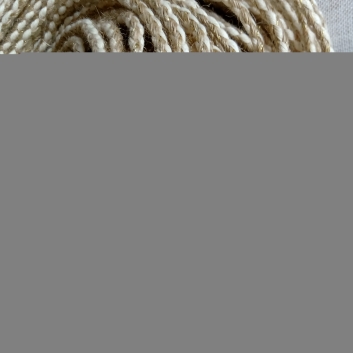 Шнур  (бечевка) плетеный, джутовый с х/б и золотой нитью 5 мм.
