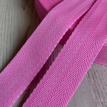Стрічка ремінна Ялинка, поліпропілен, 30 мм., світло-рожева.