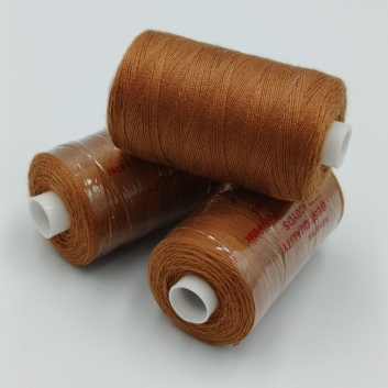 Нитка швейна Ninatex, 20/2, 400 ярдів, рижий 161.