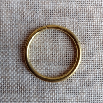 Кольцо металлическое, золото (лимон), Д-30 (35) мм.