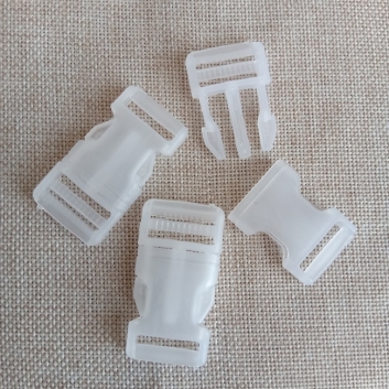 Фастекс 20 мм., білий, прозорий.