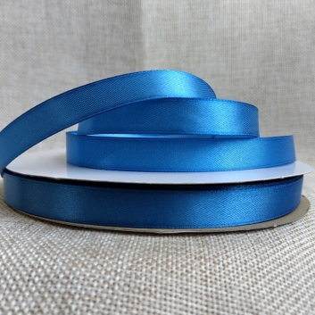 Атласна стрічка 1,2 см, блакитна (96)