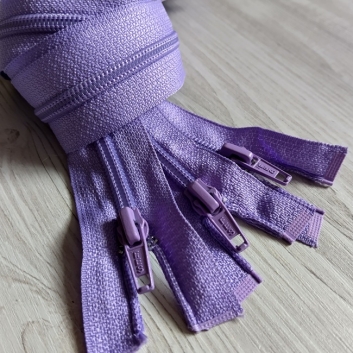 Блискавка спіральна, тип-5, 60 см, бузковий