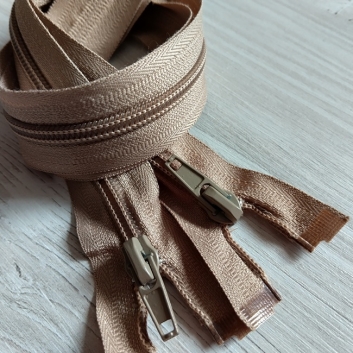 Блискавка спіральна, тип-5, 40 см, бежевий