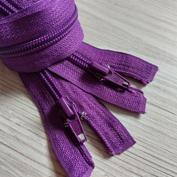 Блискавка спіральна, тип-5, 40 см, фіолетовий
