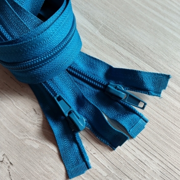 Блискавка спіральна, тип-5, 45 см, яскраво-бірюзовий