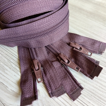 Блискавка спіральна, тип-5, 45 см, бузково-сірий