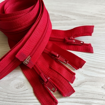 Блискавка спіральна, тип-5, 50 см, червоний
