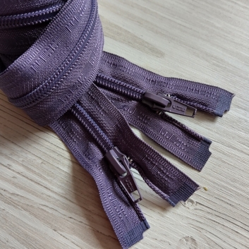 Блискавка спіральна, тип-5, 50 см, сіро-бузковий