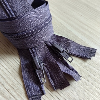 Блискавка спіральна, тип-5, 50 см, сіро-бузковий (1)