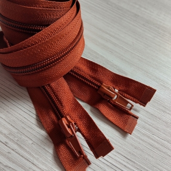 Блискавка спіральна, тип-5, 55 см, рудий (293)