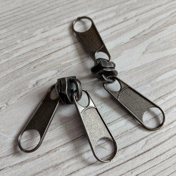 Бігунок спіраль, двосторонній, тип-5, темний нікель