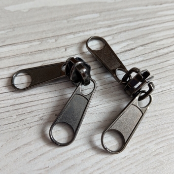 Бігунок спіраль, двосторонній, тип-7, темний нікель