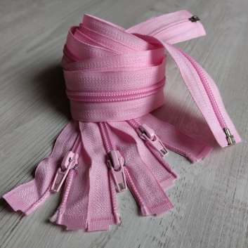 Блискавка спіральна, тип-5, 80 см, світло-рожевий (134)