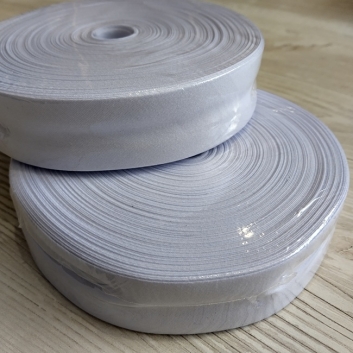 Коса бейка бавовна, 30 мм, біла 27 МЕТРІВ