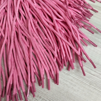 Шнурки круглі, тонкі, 3 мм, 80 см, рожеві