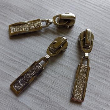 Бігунок спіраль, тип-5, Фешн, з фіксатором,  нікель(2)*