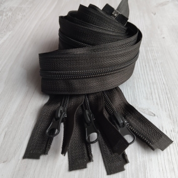 Блискавка спіральна, тип-5, 1 бігуонк, 80 см, хакі (328)