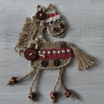 Сувенір Конячка на магніті, 10х15 см (102)