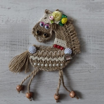 Сувенір Конячка на магніті, 10х15 см (103)