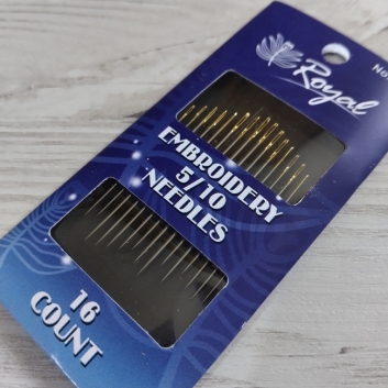 Голки для ручного шиття Золоте вушко, 16 шт. (Польща)