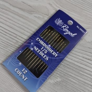 Голки для ручного шиття Золоте вушко, 12 шт. (Польща)