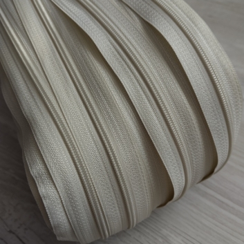 Блискавка спіральна на метраж, тип-3, світло-бежева