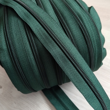 Блискавка спіральна на метраж, тип-5, темно-зелений (пляшковий) (273)