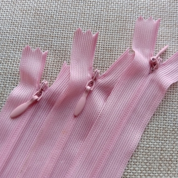 Блискавка потайна, 18 см, тип-3, світло-рожевий (140)