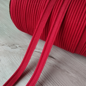 Кант бавовняний вшивний, червоний 8 мм