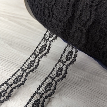 Мереживо 15 мм, чорне (168)