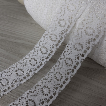 Мереживо 25 мм, біле