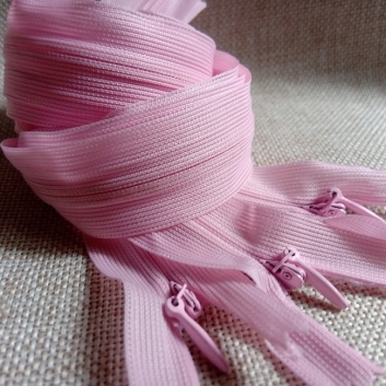 Блискавка потайна, 50 см., тип-3, світло-рожевий (134)